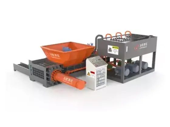 Máquina empacadora de chatarra de aluminio